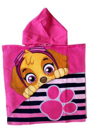 Badcape / Badponcho Paw Patrol roze