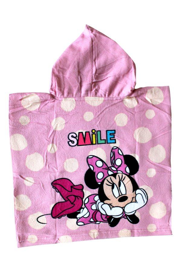 Badcape / Badponchol Minnie Mouse roze