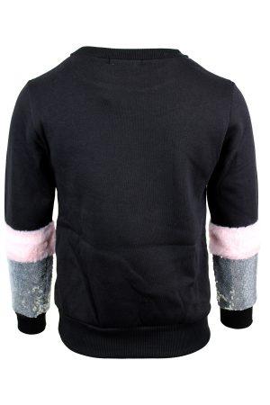 Hoodie Glitter Star zwart
