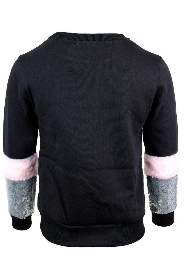 Hoodie Glitter Star zwart
