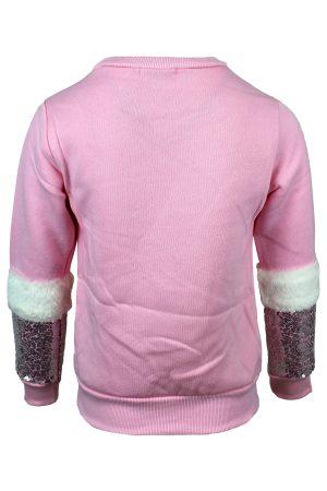 Hoodie Glitter Star roze