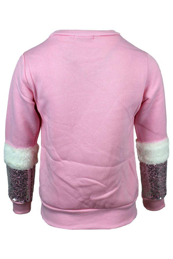 Hoodie Glitter Star roze