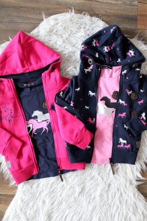 Shirtje Paarden roze, Shirtje Paarden blauw, Vestje Paard roze, Vestje paardjes blauw limited