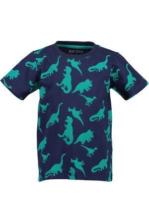 Shirtje Blue Seven Dinosaurus blauw