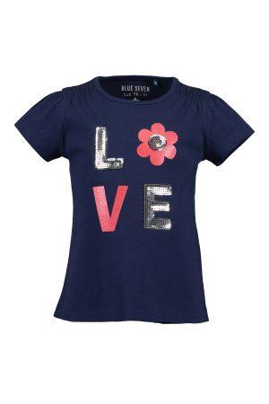 Shirtje Blue Seven Love blauw