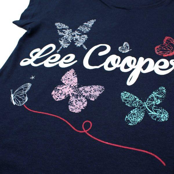 Shirtje Lee Cooper Vlinders blauw