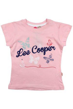 Shirtje Lee Cooper Vlinders roze