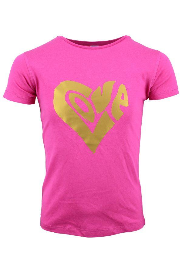 Shirtje T-Shirt Love fuchsia