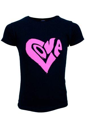 Shirtje T-Shirt Love zwart