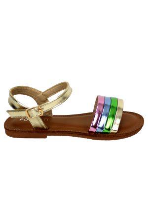 Sandalen Shiny goud