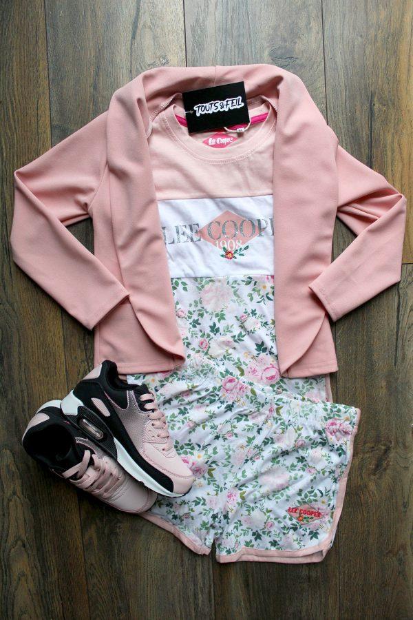 Setje Lee Cooper roze, blazer roze, Sneakers Pinkwow roze zwart