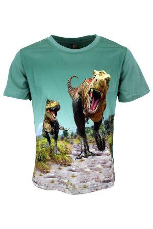 Shirtje Dino T-Rex groen