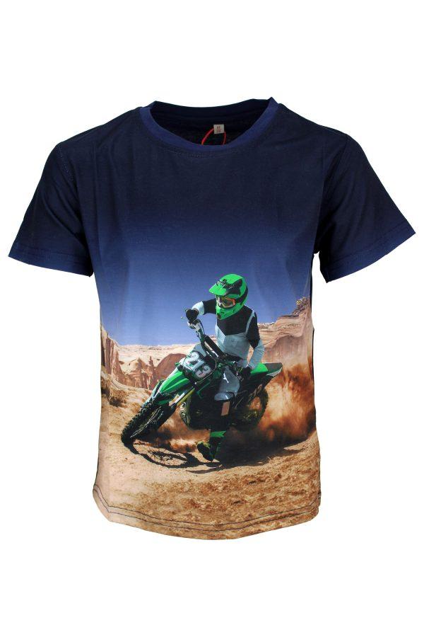 Shirtje Motorcross blauw