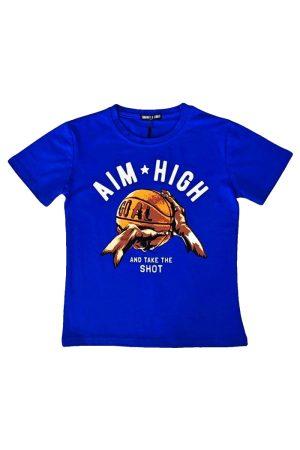 Shirtje Aim high blauw