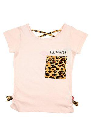 Shirtje Lee Cooper Leopard lichtroze