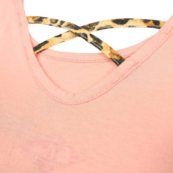 Shirtje Lee Cooper Leopard roze