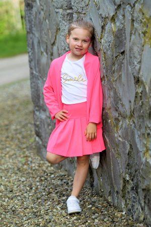 Setje Girly Smile neon roze