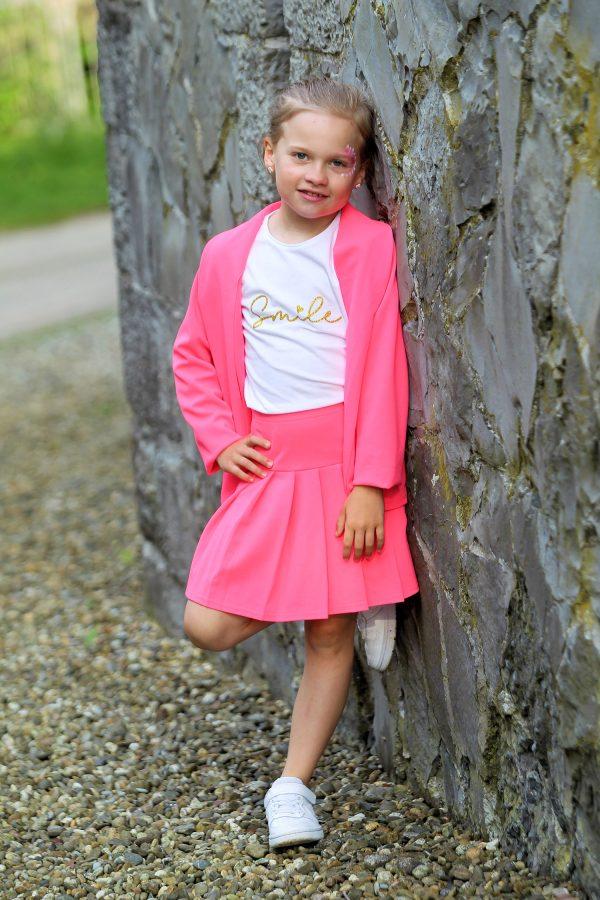 Setje Girly Smile neon roze