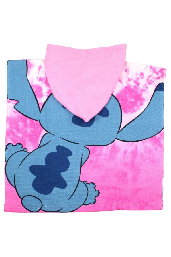 Badcape / Badponchol Disney Stitch paars