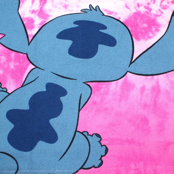 Badcape / Badponchol Disney Stitch paars