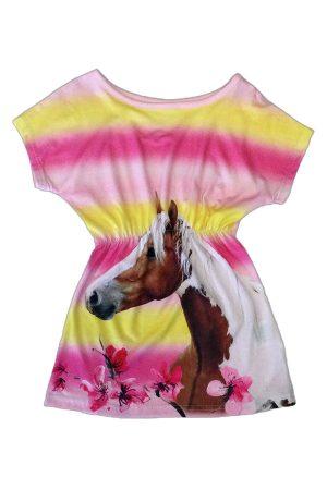 Jurkje Paardjes Rainbow roze geel