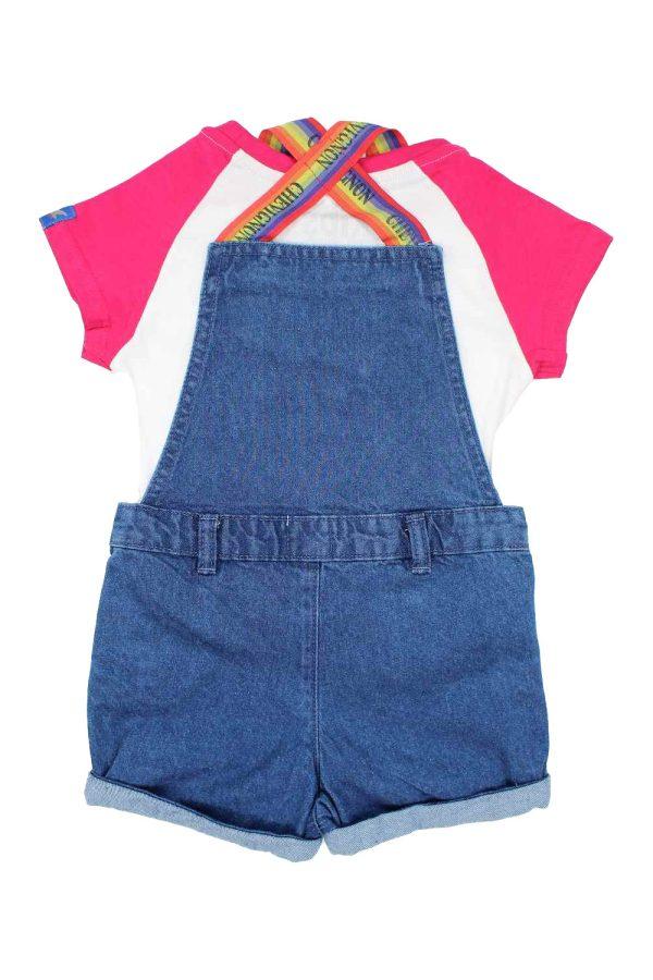 Setje Chevignon denim roze