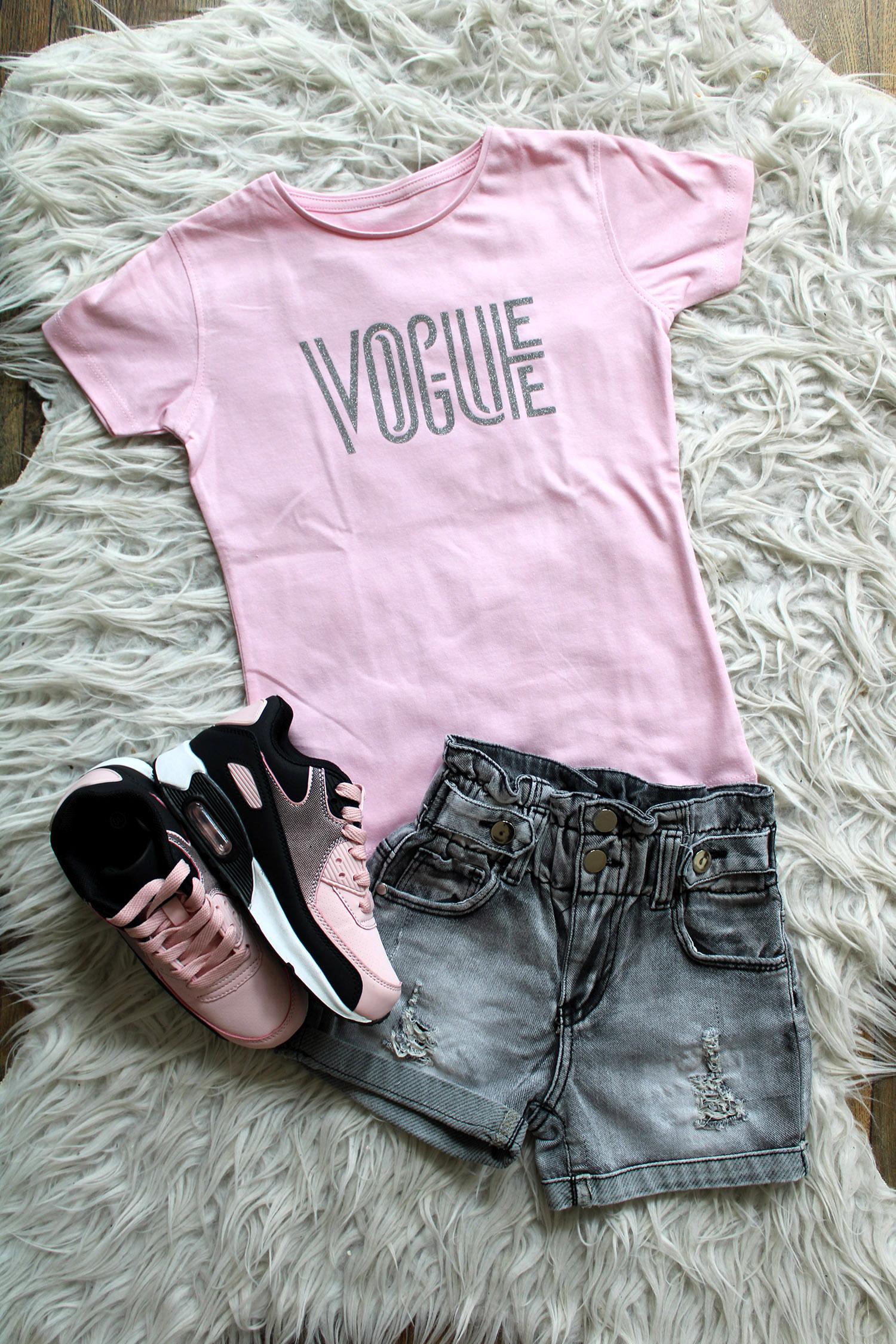 Shirtje T Shirt Glitter limited roze Babes en Binkies
