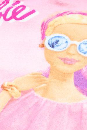 Badcape / Badponcho Barbie roze