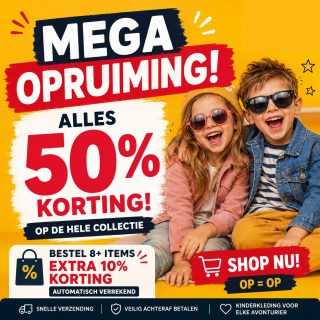 🔥 Alles moet weg! 🔥

Onze MEGA OPRUIMING is begonnen 🎉

👚 Alle kinderkleding 50% korting
🛒 8+ items? Nog eens 10% extra korting
💛 Ideaal om de kledingkast voordelig te vullen

Wees er snel bij, want weg = weg!

👉 https://www.babesenbinkies.nl/