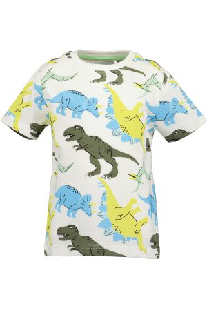 Shirtje Blue Seven Dinosaurussen wit