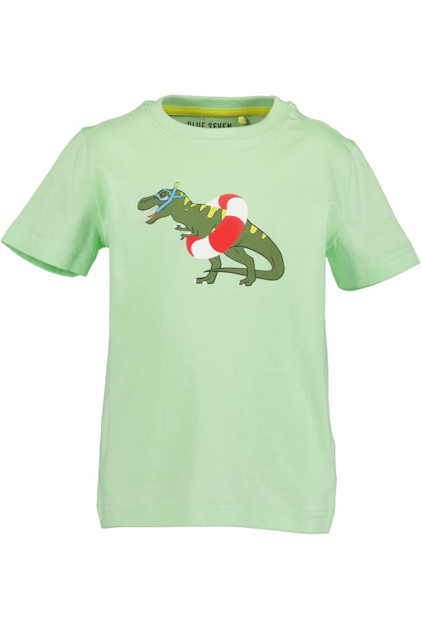 Shirtje Blue Seven Dinosaurus groen