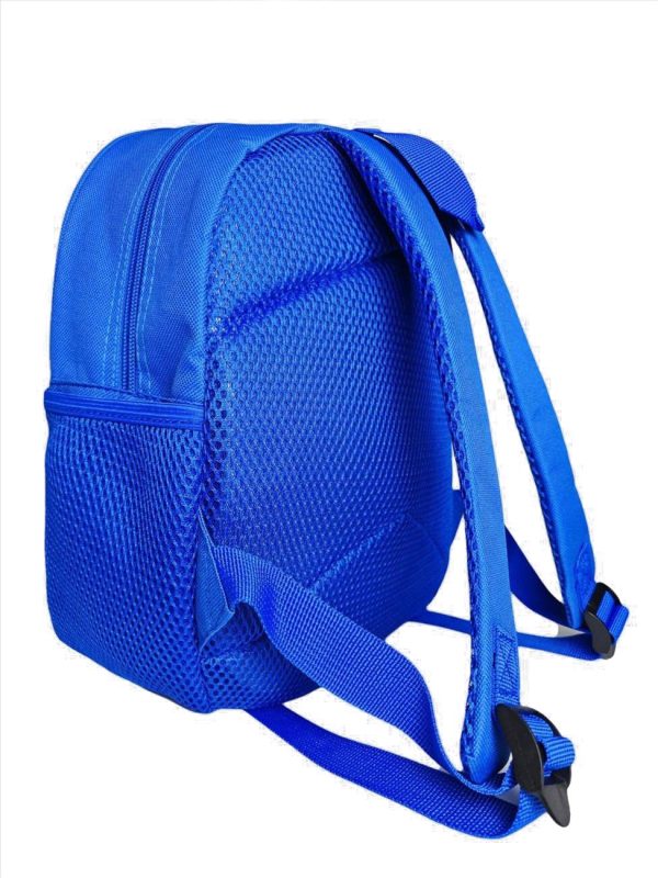 Rugzak Blauwe Tractor blauw zijkant