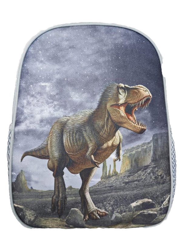 Rugzak Dinosaurus grijs