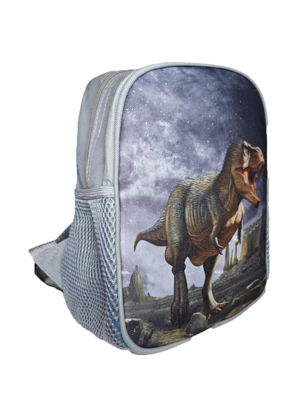 Rugzak Dinosaurus grijs