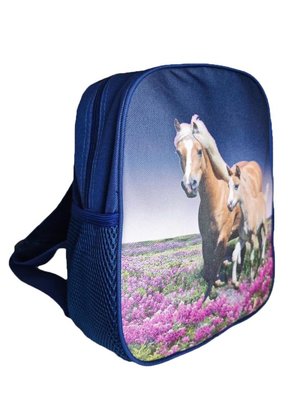 Rugzak Paarden blauw
