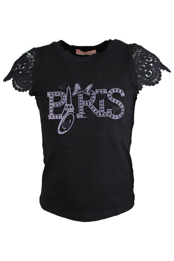 Shirtje paris zwart