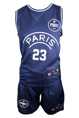 Setje Basketbal Paris blauw