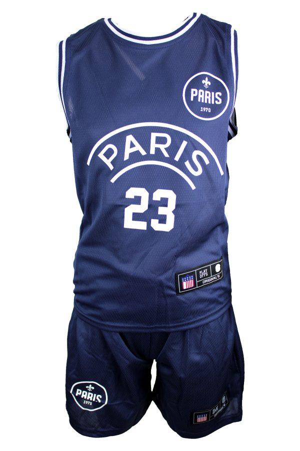 Setje Basketbal Paris blauw