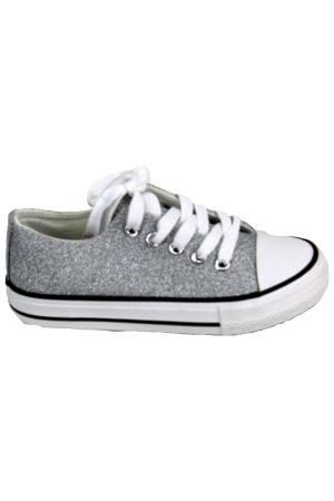 Sneakers Glitter zilver