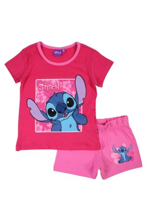 Setje Stitch limited donkerroze