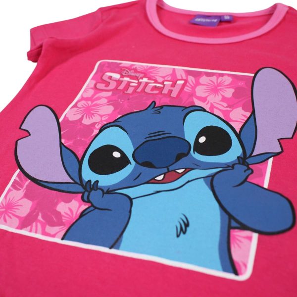 Setje Stitch limited donkerroze