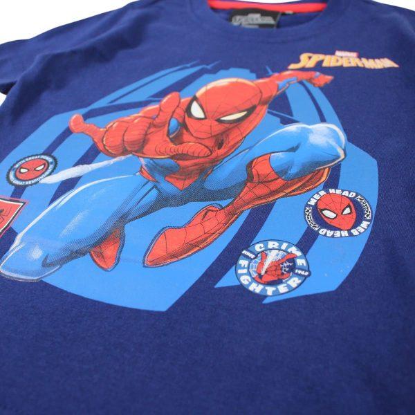 Shirtje Spiderman donkerblauw
