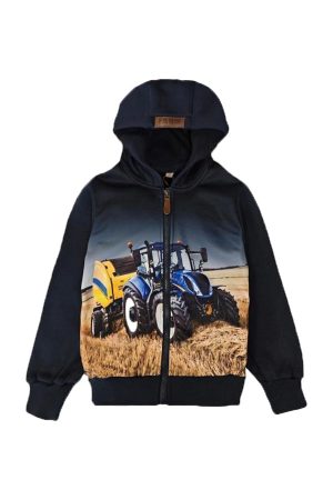 Vestje blauwe tractor blauw