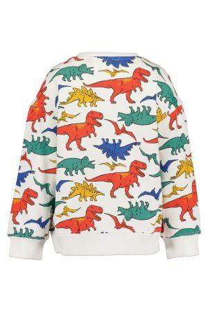 Sweater Blue Seven Dinosaurus wit