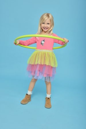 Jurkje Blue Seven Unicorn Rainbow roze