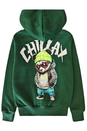 Vestje Chilax groen achterkant