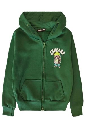 Vestje Chilax groen voorkant