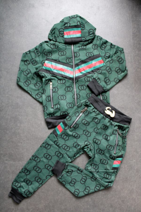 Joggingpak / Trainingspak groen