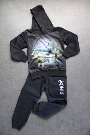 Joggingpak / kledingset Dinosaurus zwart