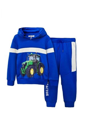 Joggingpak kledingset blauw limited groene tractor